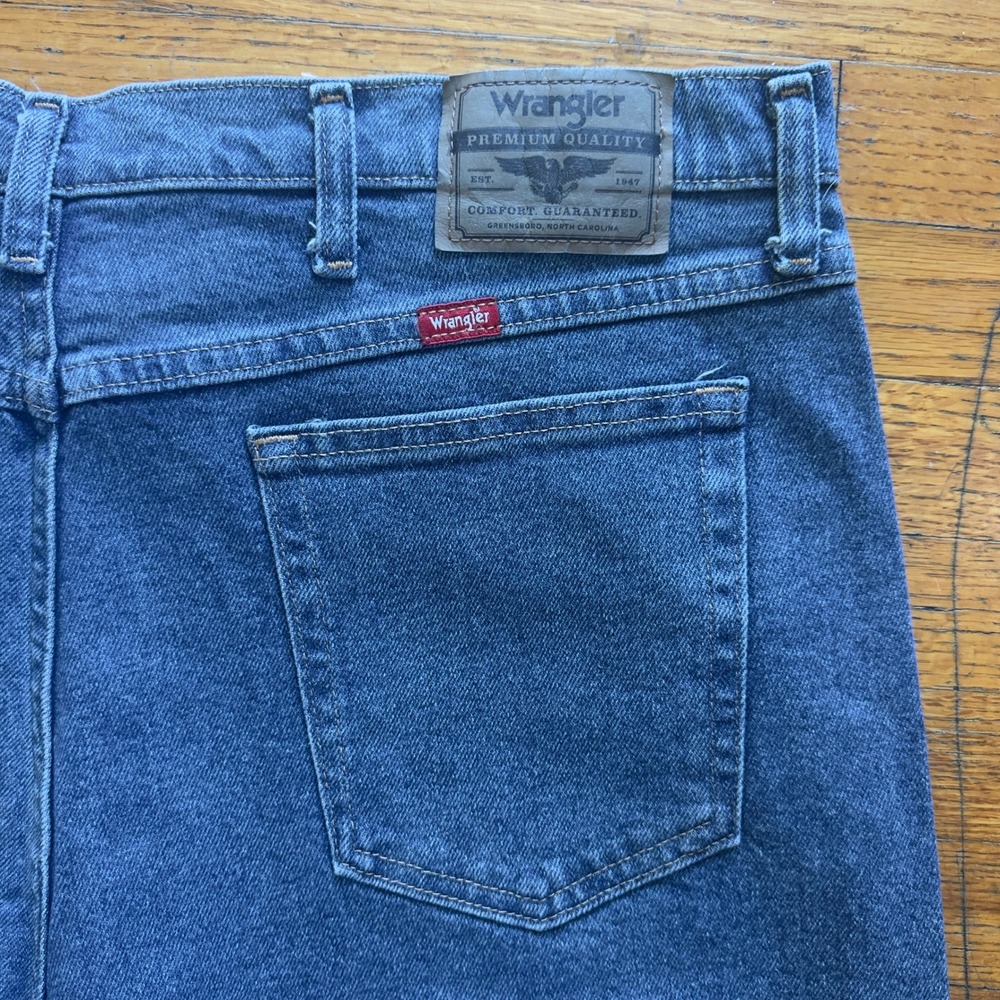 Wrangler Five Star Premium Regular Fit Flex Jeans Mens 40x32 Medium Wash Blue - Picture 8 of 8